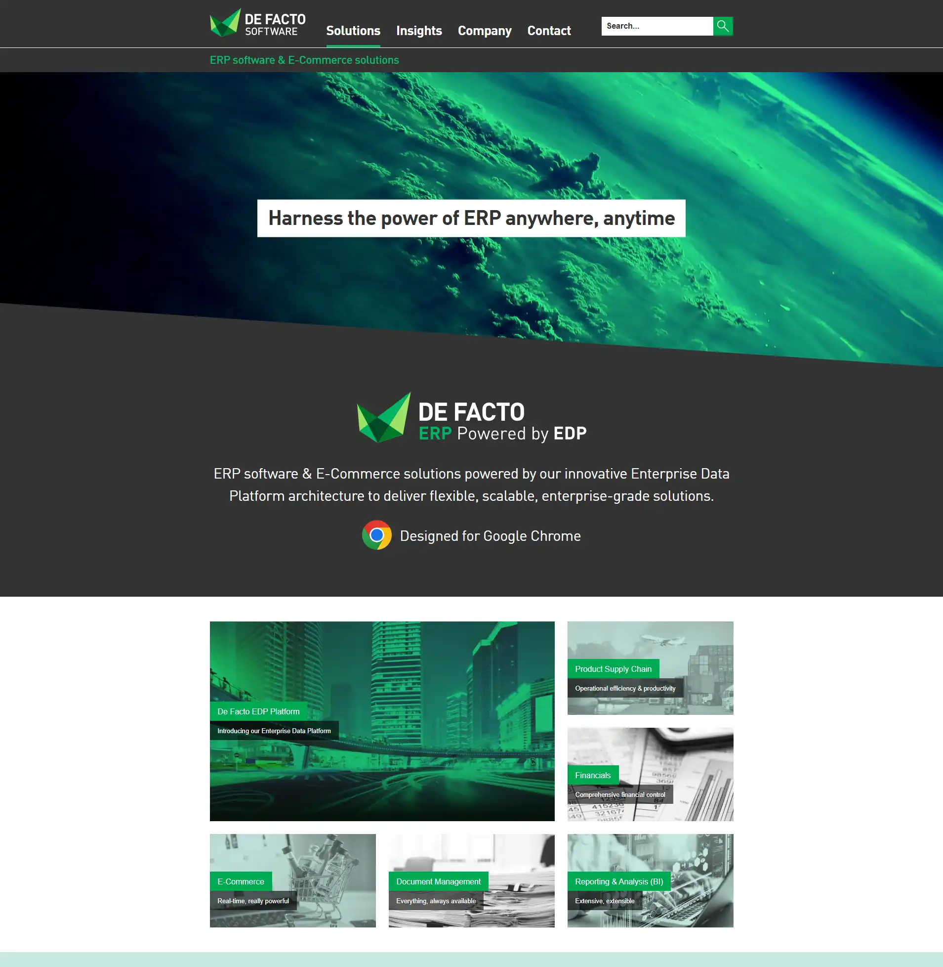 Website design and development - ERP Cloud Based provider - Integrated E-Commerce website provider
