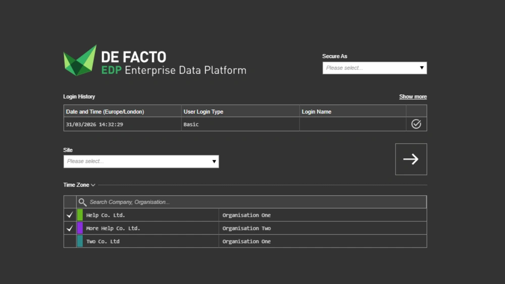 Multi-Company in De Facto ERP