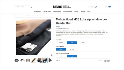 MGOC Website Screenshot